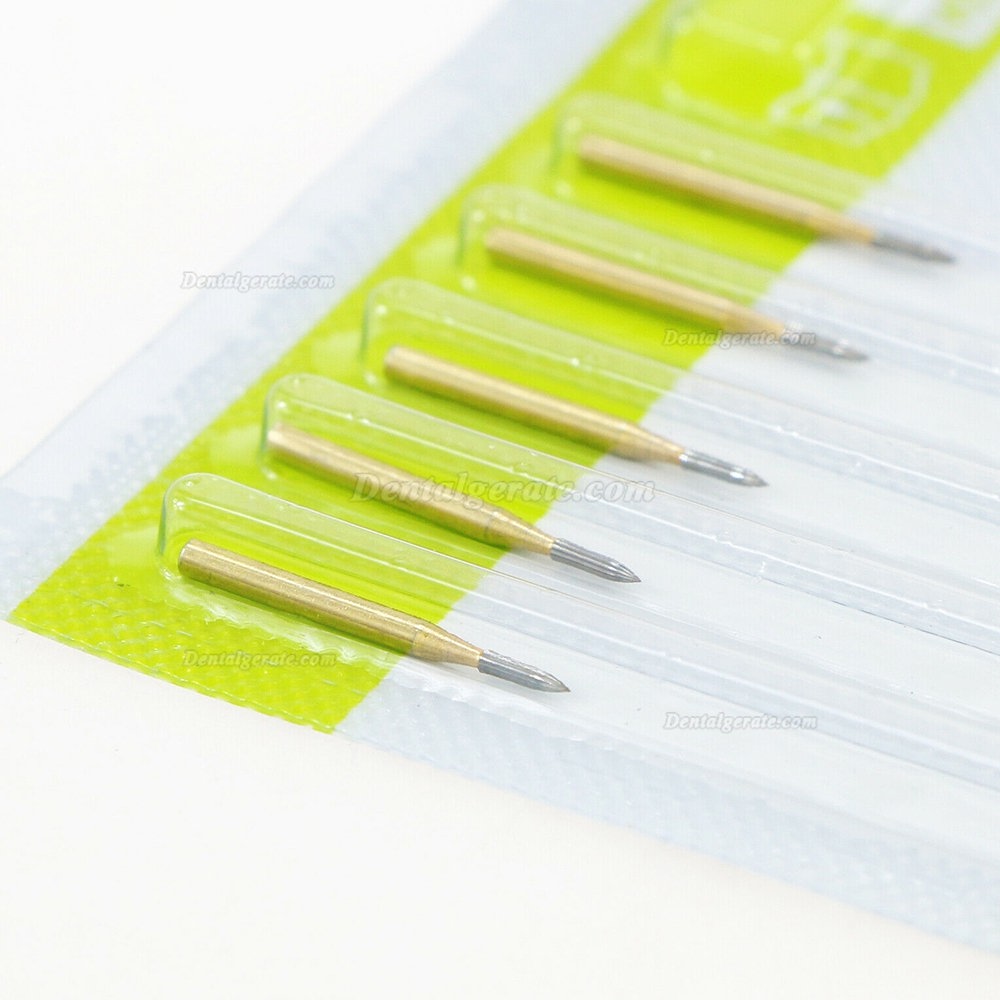 10 St&uuml;ck WaveDental Schmales konisches Ende TF 7902 Finiererbohrer Zahnmedizin Hartmetallfinierer Zahnbohrer